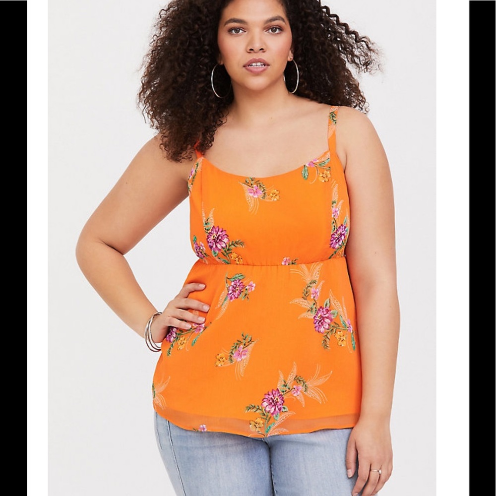Torrid Floral Chiffon Babydoll